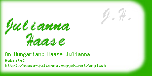 julianna haase business card